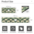 thumbnail image 3 of Yayeee Faucet Mat for Kitchen Sink 14.7" Diatomite Long Splash Guard Pad, Green Abstract Shapes, 2 Pack, 3 of 7