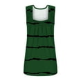 thumbnail image 4 of Hinvhai Clearance Sleeveless Tops for Women Women's Solid Color V-neck Comfortable Plus Size T-shirt Sleeveless Blouse Tops Green 4(S), 4 of 5