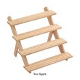 thumbnail image 1 of mmirethe Non-deformable Storage Rack Wide Application 2 Layers For Earrings Wood Made Jewelry Display Stand Jewelry Display Rack 4 Layers 1Set, 1 of 6