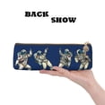 thumbnail image 2 of Naloa Disco party Astronaut Dancing Print Leather Pencil Case - Portable Big Capacity Pencil Pouch Organizer Bag Stationery Bag for Work & Office Pencil Pen Case, 2 of 5