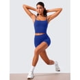thumbnail image 3 of Top corto CRZ YOGA Butterlift con escote redondo azul S, 3 of 6
