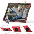 thumbnail image 6 of Dteck for Samsung Galaxy Tab S10 Ultra Case 2024 with Pencil Holder Crossbody Strap 360 Rotating Hand Strap & Stand, Rugged Case for Galaxy Tab S10 Ultra / Tab S9 Ultra/ S8 Ultra 14.6",Red, 6 of 12