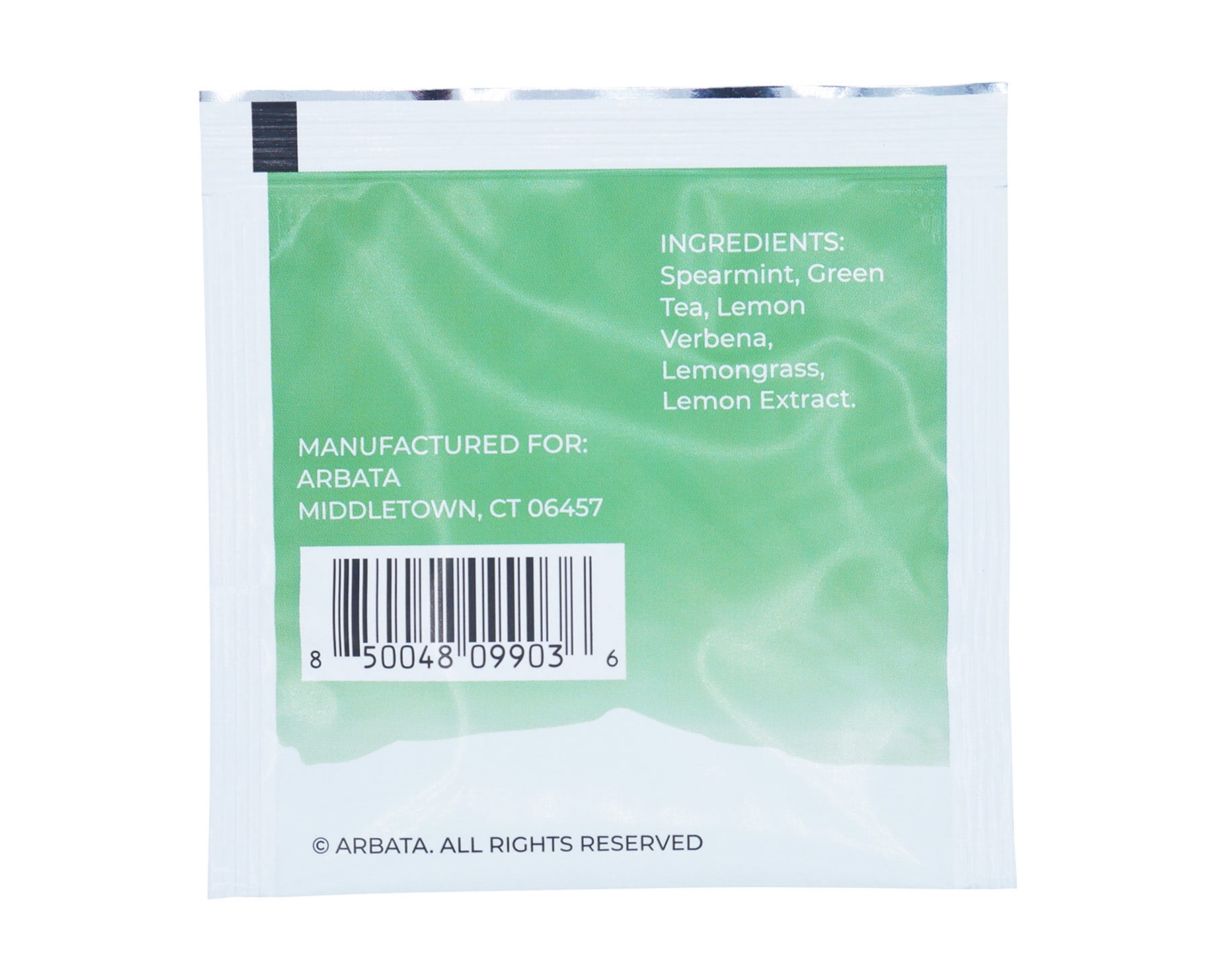 Arbata Lemon Mint Tea, 24 Pyramid Tea Bags Lightly Caffeinated Green Tea, Naturally Flavored Spearmint Tea with Lemon Undertones