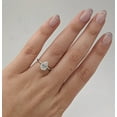 thumbnail image 2 of solitaire jewels 2CT Pear Moissanite Solitaire Engagement Ring For Women, 14K White Gold, 2 of 6