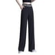 thumbnail image 1 of Pantalones rectos de pierna ancha para mujer Pantalones largos Palazzo Pantalones rectos, elásticos Todos Negro, 1 of 5