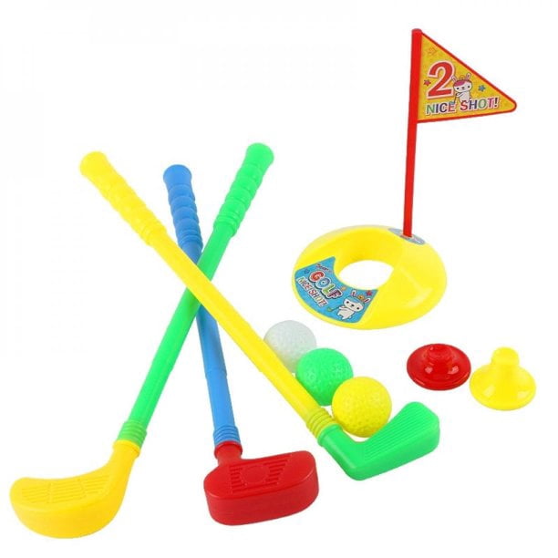 Mini Golf Club Set for Children Kids Outdoor Sports Games tools Multicolor  Plastic 