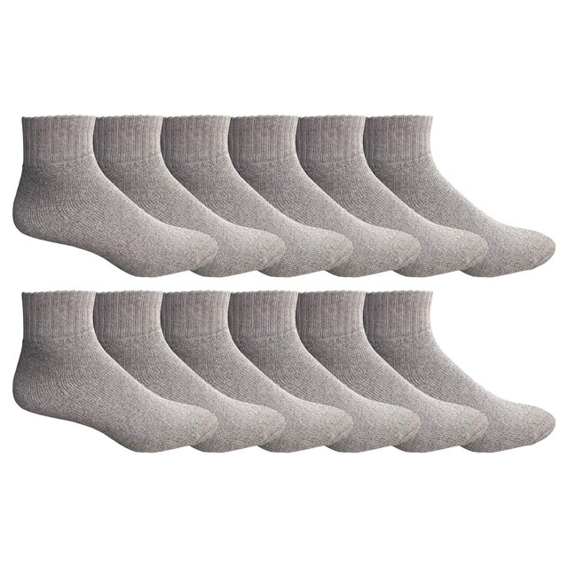 6 Pairs of Mens Sports Ankle Socks, Wholesale Bulk Pack Athletic Sock