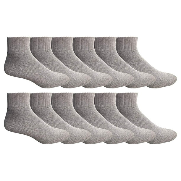 Wholesale Socks Deals Wholesale Sock Deals 6 Pairs Of Mens Ankle Athletic Socks Gray, 1013