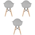 thumbnail image 4 of Juego de tres sillas Eames con descansabrazo para Niños y Niñas (GRIS), 4 of 4