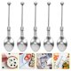 thumbnail image 5 of Juego de cucharas con cuentas de 5 uds., proyecto DIY, cuchara de aleación de Zinc de acero inoxidable, cucharas de café, cuchara mezcladora, 5 of 7