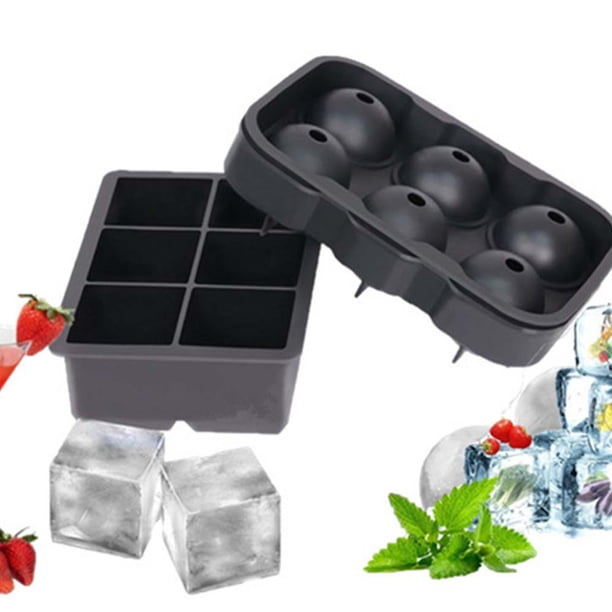 The Perfect Pour: máquinas para hacer hielo de silicona, moldes para cubitos de hielo grandes y máquina para hacer bolas de hielo esféricas para que el hielo se derrita lentamente