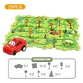 thumbnail image 4 of stanreset Electric Automation Race Car Track Building Toy Set 2. Electric Automation Rail Car Building Toy forest【25PCS】, 4 of 6