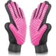 thumbnail image 1 of Guantes de aseo para mascotas: guantes de aseo para gatos, perros, conejos y caballos con pelo largo, corto y rizado, 1 par de guantes suaves para el cuidado de perros y gatos ER, 1 of 5