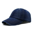 thumbnail image 2 of SikaFu New Denim Baseball Hats Washed Cotton Cotton Caps Men And Women Fashion Sun Hat Summer Sunscreen Hats Hat, 2 of 7