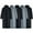 Grey, variant on Sentmoon 5 Pieces Packable Rain Jacket with Hood Long Sleeve Rain Coat for Women Waterproof Solid Color Packable with Button Rain Ponchos for Adults for Outdoor Activities Free Size