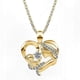 thumbnail image 1 of Sterling Silver Heart Pendant Necklace with Mother and Child Design for Women Gift, 1 of 5