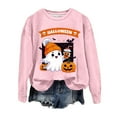 thumbnail image 3 of Shadoumai Halloween Spooky Graphic Sweatshirt For Women Cute Print Pullover Sweatshirts Pumpkin Ghost Sweater Plus Size Outfit, 3 of 3