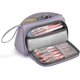 thumbnail image 1 of Big Capacity Pencil Case Organizer, Canvas Pen Pencil Pouch with Handle, Stationery Storage Cosmetic Bag for Middle High School College Students Girls, 1 of 4