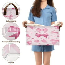BZSMCE Collapsible Fabric Cube Storage Bins Pink Bowknot Pattern Design Pattern Storage Box