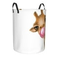 thumbnail image 2 of Kll Funny Giraffe Blowing Bubble Waterproof Foldable Laundry Hamper Bucket With Handles For Storage Bin,Kids Room,Home Organizer (Small), 2 of 8