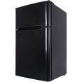 thumbnail image 2 of Mini Fridge, Low Noise Dorm Refrigerator with freezer, 2 Door Beverage Refrigerator with Capacity of 90L/3.2CU.FT for Kitchens, Small Apartments Mini Bars Offices Tiny Homes Cabins RVs, Black, Q5887, 2 of 6