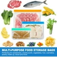 thumbnail image 6 of 8/10 Pack Reusable Food Storage Silicone Bags, Large Food Storage Bags Gallon Freezer Bags  Reusable Sandwich Bags Snack Bags, Lunch Home Kitchen Fridge Organization Meal Prep Containers, 6 of 7