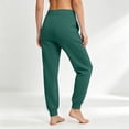 thumbnail image 4 of VV AVEORS Women'S Athletic Joggers Sweatpants With Double Layer Pockets Elastic Waist Lounge Pants For Travel Dark Green L, 4 of 6