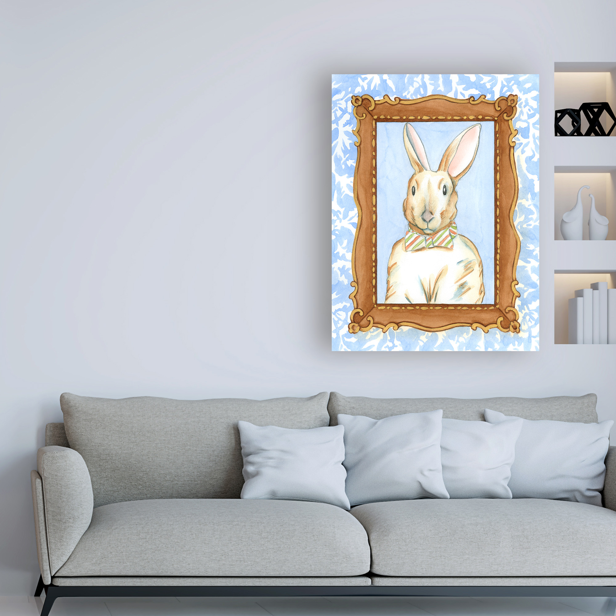 Trademark Fine Art 'Teachers Pet Rabbit' Canvas Art by Chariklia Zarris