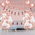 thumbnail image 3 of Juego de decoración de fiesta NQ 72 piezas globos de confeti y fondo de pancarta, 3 of 5