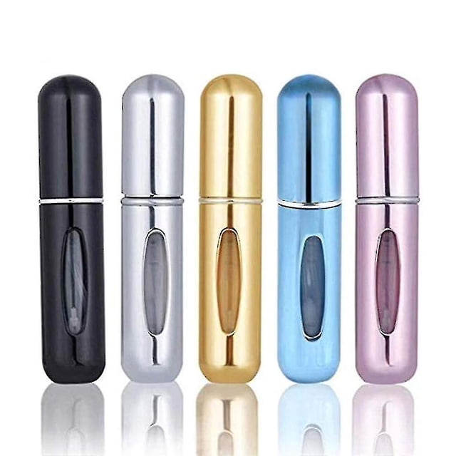 Dispensador de perfume de 5 ml, mini, portátil, para viajes, se puede llenar con bomba de aire en aerosol