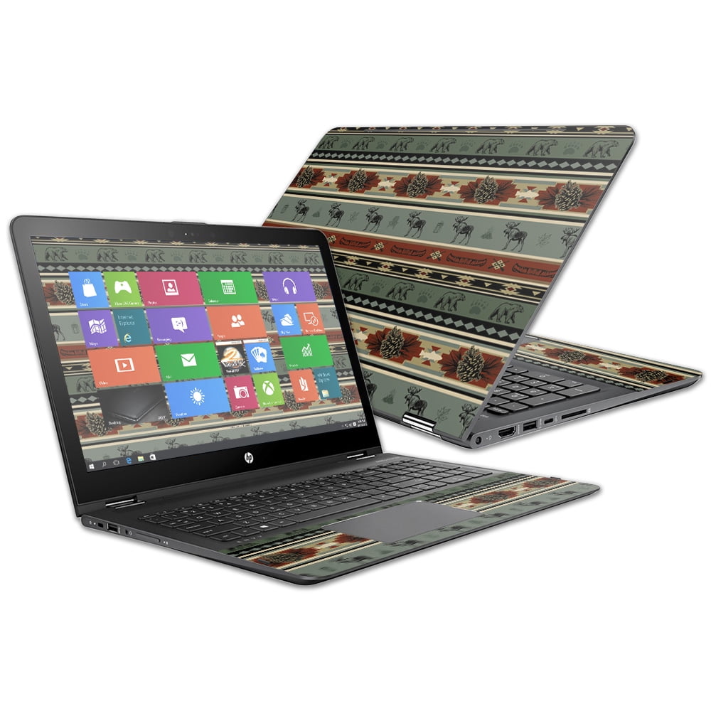 Skin Decal Wrap Compatible With Hp Envy X360 15z 15 2016 Cabin Stripes 6125