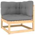 thumbnail image 3 of vidaXL 8 Piece Patio Lounge Set with Cushions Solid Wood Pine, 3 of 13