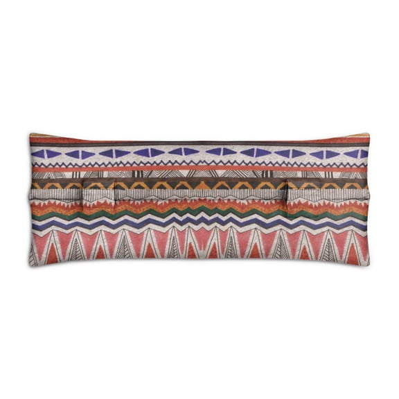 Abstract Design Mastectomy Pillow - Post Heart Surgery Seatbelt Cushion, Floral Nordic, Lightweight