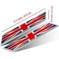 thumbnail image 2 of HSHDLDF Car Styling 3D Aluminum Epoxy National Flag Logo Emblem Sticker Metal Decal Badge Auto Exterior Accessory (England Silver), 2 of 3