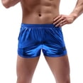 thumbnail image 1 of B91xZ Boxers Breathable Cotton Underwear Trunks Ice Silk Boxer Briefs,Blue XL, 1 of 4