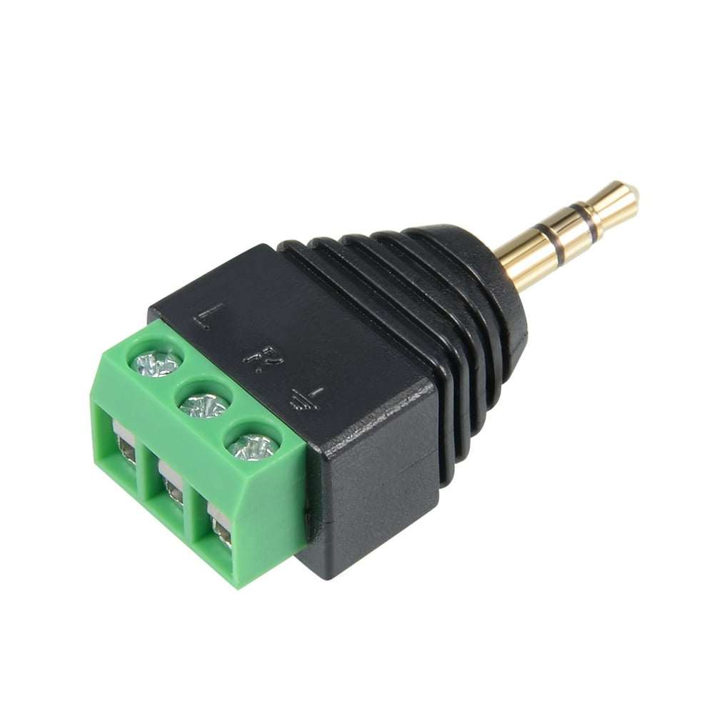 3.5mm (1/8inches) Audio Male to AV 3Screw Terminal Female Connector