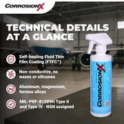CorrosionX Aviation, Long-Lasting Polar Bonding Anti-Corrosion Aviation-Grade Spray, Displaces Moisture, Instantly Stops Corrosion, Self-Healing Protection for Aircraft & Electronics, 16oz trigger