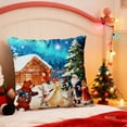 thumbnail image 4 of SLYNSHome Christmas Pillow Covers 18x18 inch,Christmas Decoratived Pillow Case Tree,Snowman,Snowflakes,Deer,Santa Cushion Case for Sofa Indoor Outdoor Decor, 4 of 6