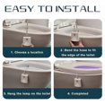 thumbnail image 5 of 2025 RGB Toilet Bowl Light with Star Projector Human Induction Motion Sensor Toilet Light RGB Backlight Bathroom WC Night Lamp, 5 of 5