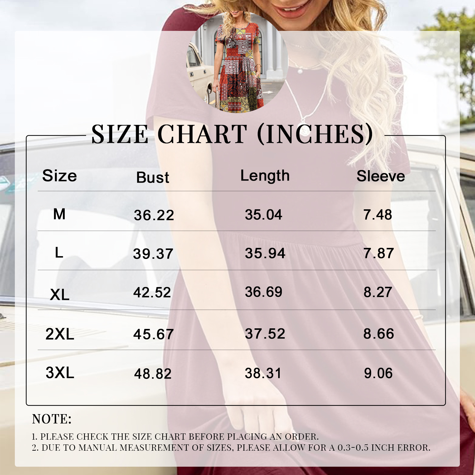 JuneFish Women's Casual Empire Waist Dress with Pockets photo 5