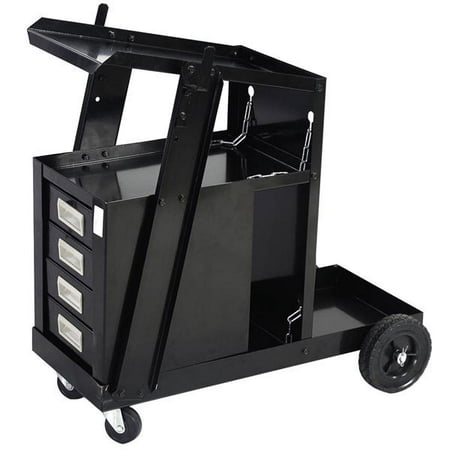 

Clearance Sale! 4 Drawers Portable Wheels Steel Welding Cart Black
