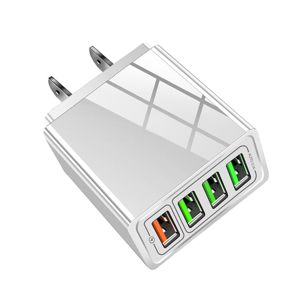 USB Cube Charger Plug,MutiPort USB Adapter Power Plug Charging Station Box. Wall Charger Multiport USB Cube Power Quick Charge 4-Port Fast Charger Block