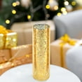 thumbnail image 4 of WGV Gold Speckled Glass Hurricane Candle Shade Chimney Tube - 3" Wide x 10" Height, Good quality, Heavy Weighted Base - 1 Pc, 4 of 7