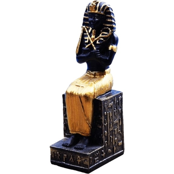 Jiibva Ancient Egyptian Pharaoh Figurine Home Office Decor Collectible Artware