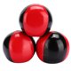 thumbnail image 1 of Pelotas de malabarismo portátiles y de alta gama de cuero sintético de color rojo y negro de lujo con partículas coloidales finas de EPS, 1 of 8
