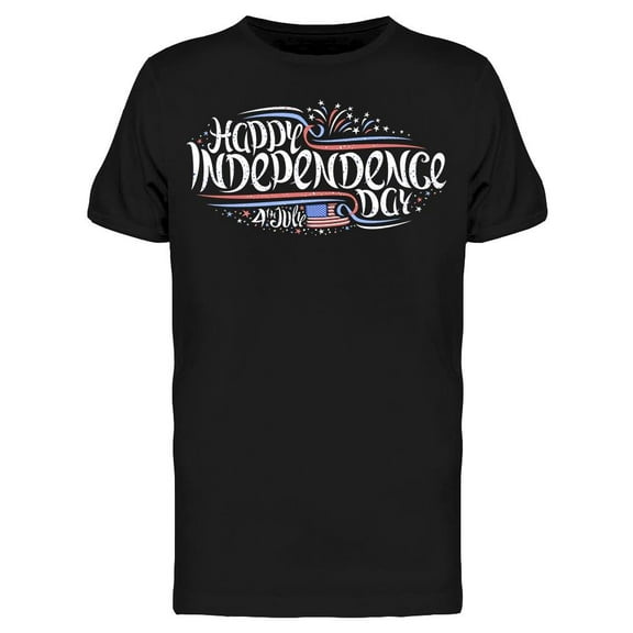 Greeting For Independence Day T-Shirt Men -Image by Shutterstock, Male Medium