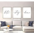 thumbnail image 5 of Let's Stay Home, Set of 3 Prints, Unframed, Minimalist Art, Home Wall Decor, 5 of 6