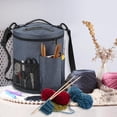 thumbnail image 3 of BKSDUEH Knitting Bag, Yarn Organizer Tote Bag Portable Storage Bag for Yarns, Carrying Projects, Knitting Needles, Crochet Hooks, Manuals and Other Accessories, 3 of 9