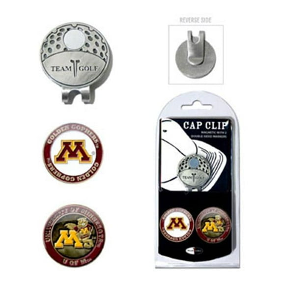 Team Golf NCAA MINNESOTA Cap Clip With 2 Golf Ball Markers