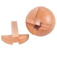 Wooden Brain Teasers Puzzle Handmade Big Wooden Puzzle Magic Ball Toy